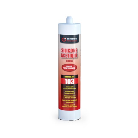 103 LUBRISEAL RTV ACETIQUE ROJO - SILICONA ACETICA ROJA
