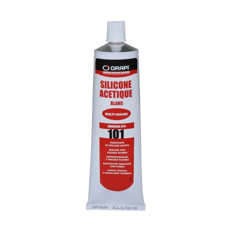 101 LUBRISEAL RTV ACETIQUE BLANCA - SILICONA ACETICA BLANCA